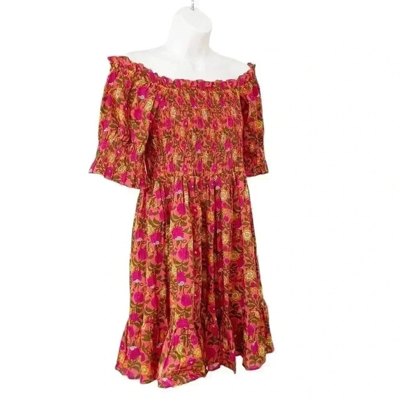 NEW Mille Kiki Floral Mini Dress Passionfruit size Medium - Picture 4 of 10